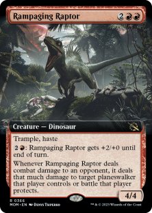 Rampaging Raptor (foil) (extended art)