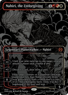 Nahiri, the Unforgiving (#364) (oil slick raised foil) (borderless)