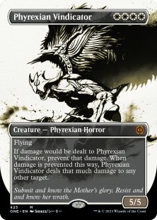 Phyrexian Vindicator (#425) (step-and-compleat-foil) (borderless)