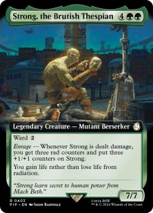 Strong, the Brutish Thespian (foil) (extended art)