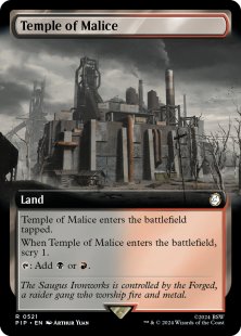 Temple of Malice (foil) (extended art)