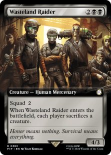 Wasteland Raider (foil) (extended art)