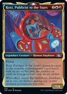 Roxi, Publicist to the Stars (#520) (galaxy foil) (showcase)