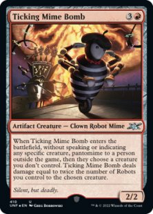 Ticking Mime Bomb (#410) (galaxy foil)