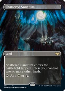 Shattered Sanctum (foil) (borderless)
