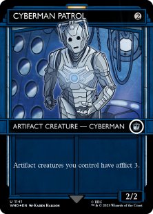 Cyberman Patrol (surge foil) (showcase)