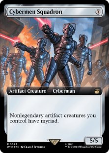 Cybermen Squadron (surge foil) (extended art)