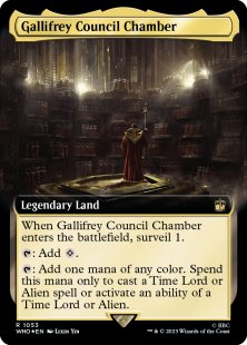 Gallifrey Council Chamber (surge foil) (extended art)