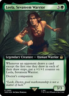 Leela, Sevateem Warrior (surge foil) (extended art)