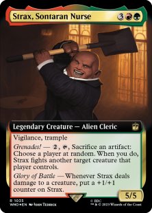 Strax, Sontaran Nurse (surge foil) (extended art)