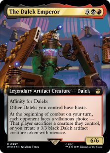 The Dalek Emperor (surge foil) (extended art)