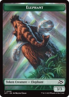 Elephant token (foil) (3/3)