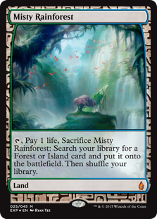 Misty Rainforest (foil) (full art) (VG)