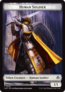 Human Soldier Token (#3) (1/1)