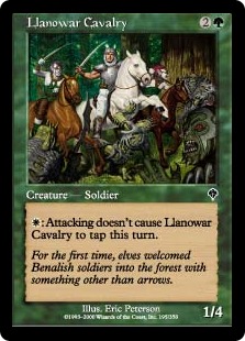 Llanowar Cavalry (foil)