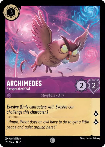 Archimedes, Exasperated Owl (foil)