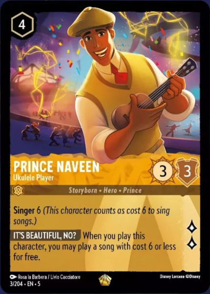 Prince Naveen, Ukulele Player (foil)