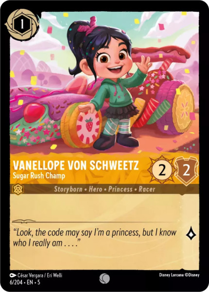 Vanellope von Schweetz, Sugar Rush Champ