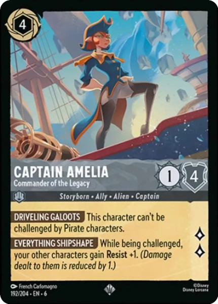 Captain Amelia, Commander of the Legacy