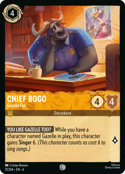 Chief Bogo, Gazelle Fan (foil)