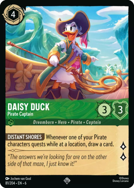 Daisy Duck, Pirate Captain (foil)