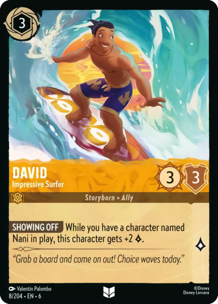 David, Impressive Surfer