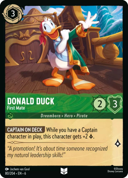 Donald Duck, First Mate (foil)