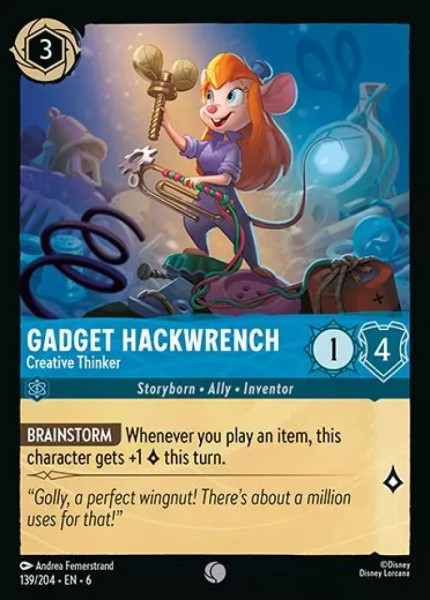 Gadget Hackwrench, Creative Thinker (foil)