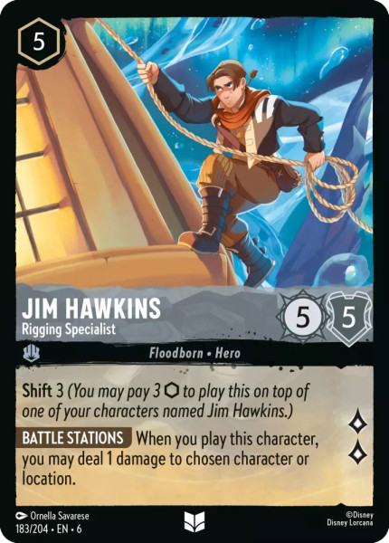 Jim Hawkins, Rigging Specialist