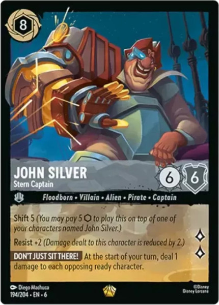 John Silver, Stern Captain