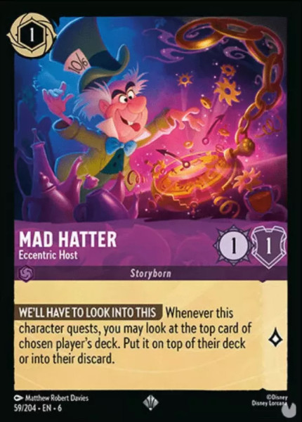 Mad Hatter, Eccentric Host