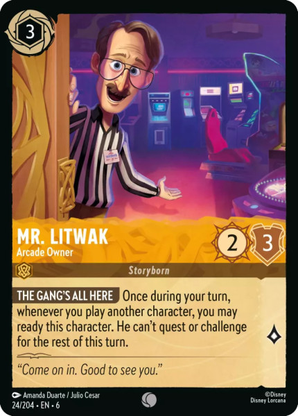 Mr. Litwak, Arcade Owner (foil)