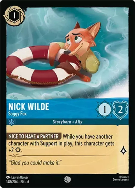 Nick Wilde, Soggy Fox (foil)