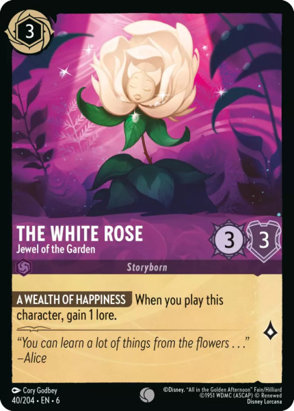 The White Rose, Jewel of the Garden (foil)