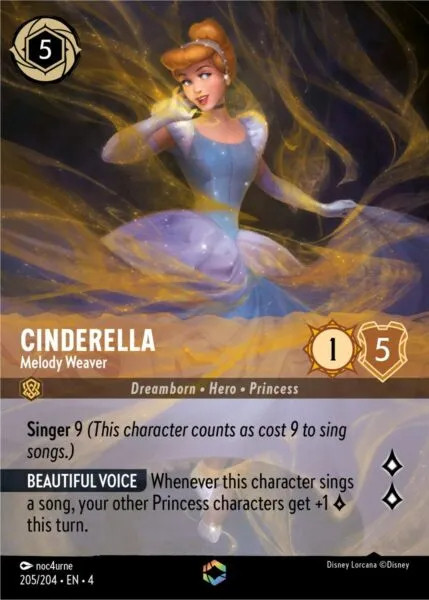 Cinderella, Melody Weaver (foil) (borderless)