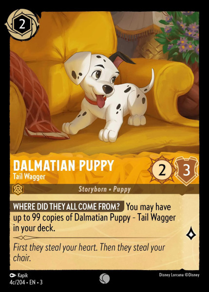 Dalmatian Puppy, Tail Wagger (c) (foil)