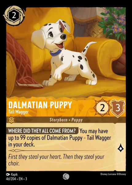 Dalmatian Puppy, Tail Wagger (d) (foil)