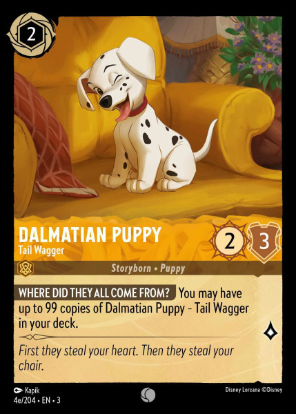 Dalmatian Puppy, Tail Wagger (e) (foil)
