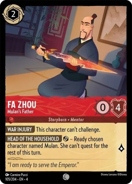 Fa Zhou, Mulan's Father