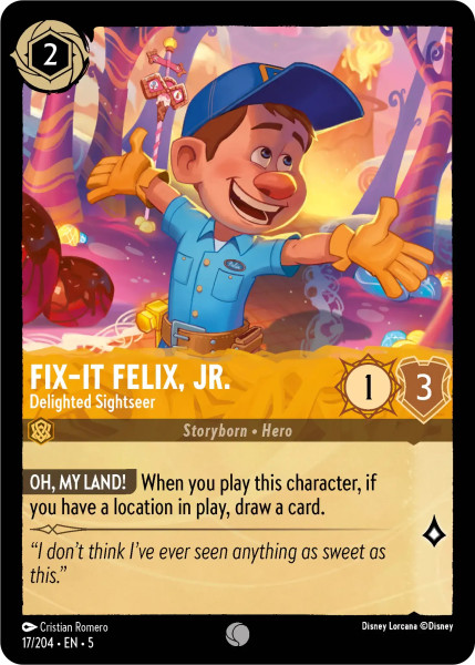 Fix‐It Felix, Jr., Delighted Sightseer