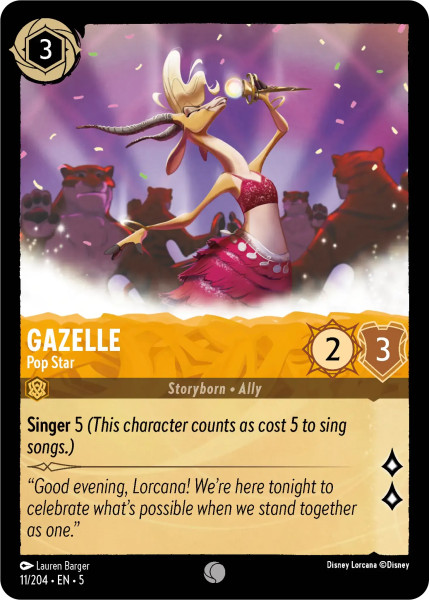 Gazelle, Pop Star (foil)