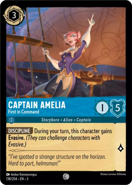 Captain Amelia, First in Command (foil)