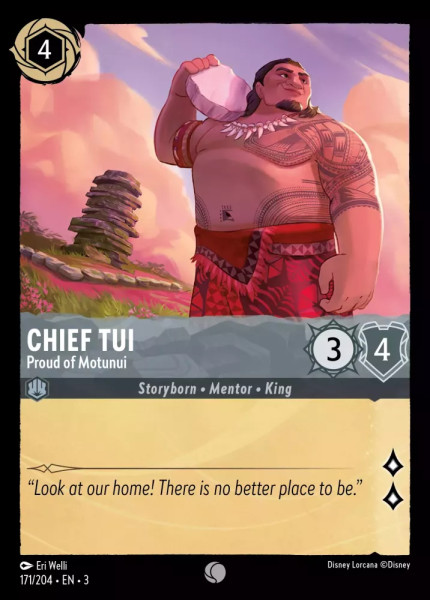 Chief Tui, Proud of Motunui (foil)