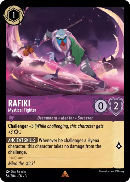 Rafiki, Mystical Fighter