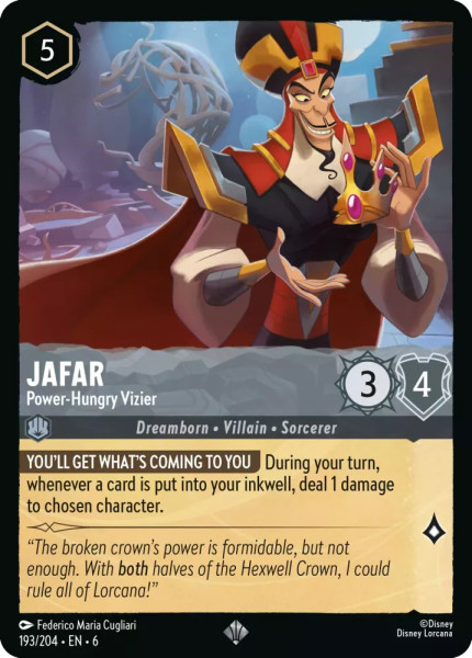 Jafar, Power-Hungry Vizier (foil)