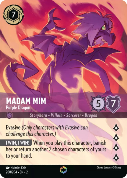 Madam Mim, Purple Dragon (foil) (borderless)