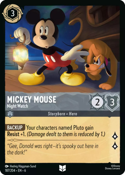 Mickey Mouse, Night Watch (foil)