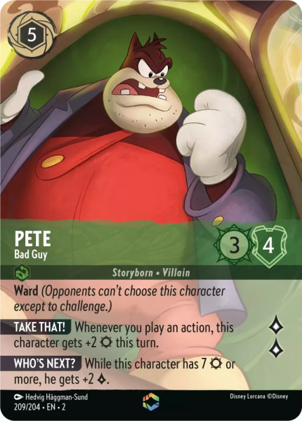 Pete, Bad Guy (foil) (borderless)