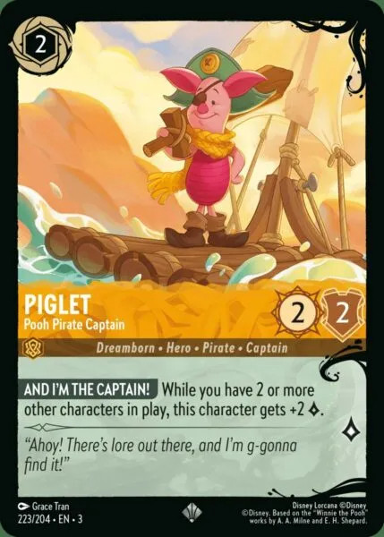 Piglet, Pooh Pirate Captain (#223) (foil)