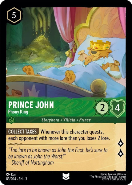 Prince John, Phony King (foil)